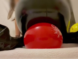 latex fetish, balloons, fetish, feet