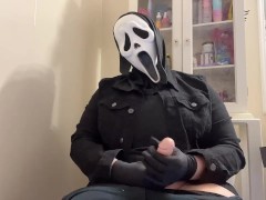 Ghost face jacking off