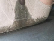 Preview 3 of NEVERENDING SQUIRT - Watch Me Make A HUGE Mess In My Grey Boxers Shorts!! I Can't Stop Cumming!!