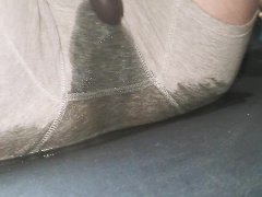NEVERENDING SQUIRT - Watch Me Make A HUGE Mess In My Grey Boxers Shorts!! I Can't Stop Cumming!!