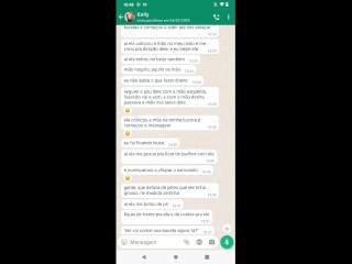 Conversa do WhatsApp caiu na net - Amigas falando putaria
