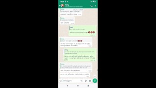 Amigas Speaking Putaria In Whatsapp Conversation