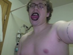 Goth Transgirl Shows Off And Cums For You