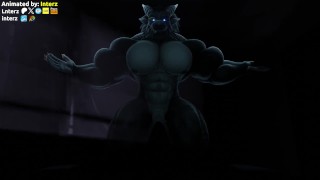 Halloween Muscle Growth Animation Of A Dragon