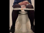 Preview 2 of Ladyboy was voyeurism masturbating in public toilet - 公衆トイレでオナニー
