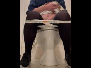 Preview 3 of Ladyboy was voyeurism masturbating in public toilet - 公衆トイレでオナニー