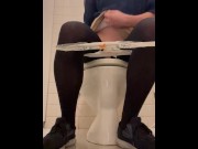 Preview 4 of Ladyboy was voyeurism masturbating in public toilet - 公衆トイレでオナニー