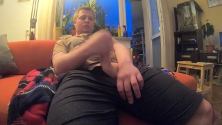 quick masturbate and cum in clothes