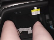 Preview 1 of Flooding front seat with piss while driving