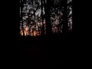 Preview 3 of I Let a Stranger Fuck Me Hard In The Woods at Sunset