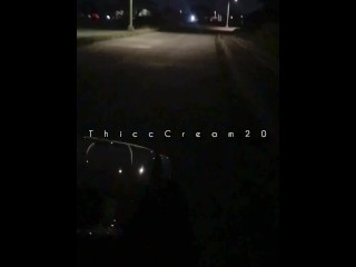 Risky Public Sex - Thick Teen Gets Fuck and Leaking Cum on the Side of the Road