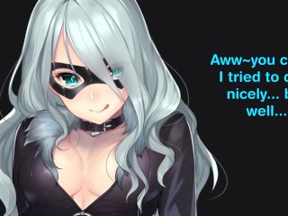 Black Cat Surprises you on your Guard Duty Hentai JOI CBT (Mommydom Nippleplay BDSM Bondage)