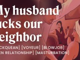 Fulfilling my cuckquean fantasy with my husband & our neighbour [erotic audio stories]