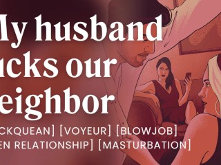 Cumprindo Minha Fantasia Cuckquean com Meu Marido e Nosso Vizinho [histórias Eróticas De áudio]