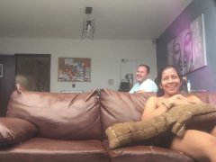 Hot and wet lesbian sex with beautiful Colombians in the office