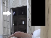 Preview 5 of (real public) Flashing masturbating full naked in front neighborhood - open window 2