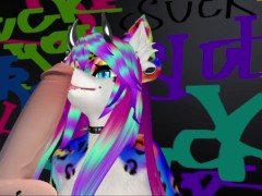 Фурри сосет странный леденец  который отобрала у бомжа Валеры - Screenshot 2 of 16 - Furry