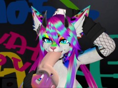 Фурри сосет странный леденец  который отобрала у бомжа Валеры - Screenshot 9 of 16 - Yiff