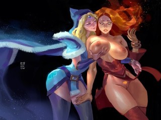 Dota 2 трипл трахает всех героев