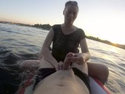 Preview 5 of Amateur public handjob in water