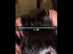 Intense Snapchat Sexting: 18-Year-Old Girlfriend Goes Raw with Sister's Boyfriend Cheating