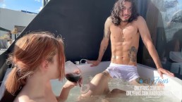 I showed my dick to my friend in the jacuzzi and…