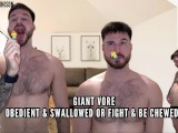 Giant vore - obiediant & swallowed or fight & be crushed