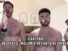 Giant vore - obiediant & swallowed or fight & be crushed