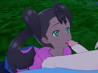 Shauna (Sana) y Tengo Sexo Intenso En El Parque Por La Noche. - Pokémon Hentai