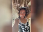 Preview 2 of TIKTOK GIRL FLASHES PUSSY BY ACCIDENT DURING LIVE