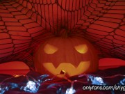 Preview 4 of humping a pumpkin and edging with a hitachi wand