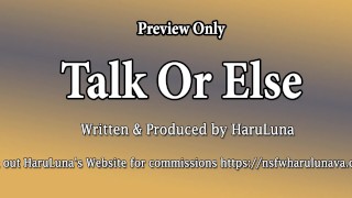 GEVONDEN OP GUMROAD - Talk or else (18+ Honkai Star Rail Audio)