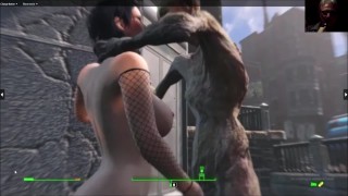 Erect Zombie Cock obtiene Juicy follada por el culo de porno Star aventurero | Fallout 4 AAF Mods Animación Sexo