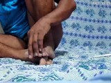 インドの大きなアヒルの男の子の手コキとセックス20