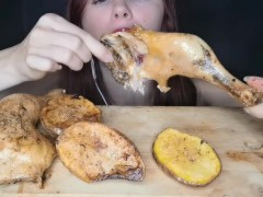 asmr mukbang feederism poulet fondantes patates