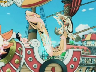 Nico Robin Handjob Luffy one Piece Gear 5 Hentai Animação Pornô De Desenho Animado