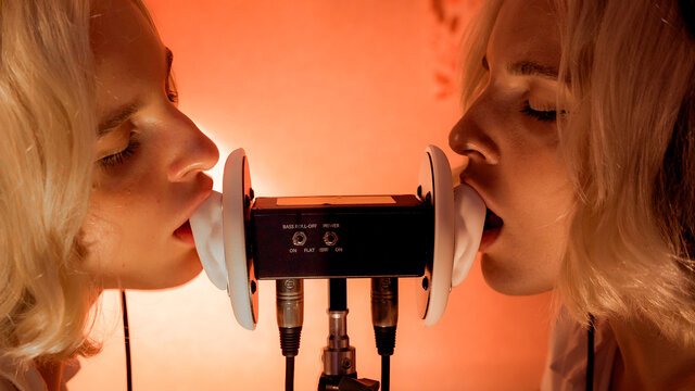 ASMR MACRO Double Ear Licking Close Up by Elsa 🧡