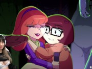 Preview 5 of Mystery Bang - Velma & Daphne - BEST Halloween Gangbang