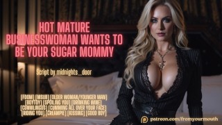 ASMR Audio Roleplay Hot Mature Businesswoman Wants To Be Your Sugar Mommy