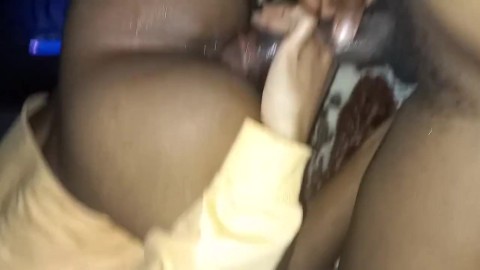 Petite Ebony Teen Loves Riding Dick During Netflix And Chill