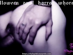 Anal horror whore Halloween buttslut Skyla Pink