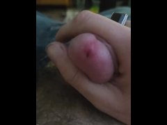 Nerdy guy masturbation