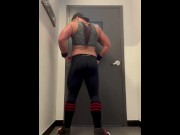 Preview 2 of Stripping and Posing in Gym Change Room