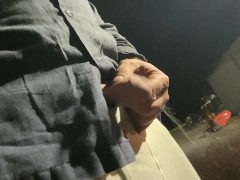 Daddy pissing in public again