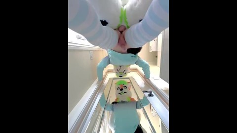 Small Femboy Gets Breed Twice by Big Dick Fursuiter