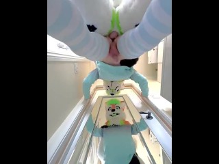 Small Femboy Gets Breed twice by Big Dick Fursuiter
