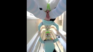Little Femgirl Gets Bred By Big Dick Fursuiter Twice