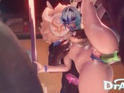 Preview 6 of Eula fucked in a gangbang at a nightclub by hilichurls Genshin Impact 60 fps Sex Hentai