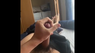 [College student's routine masturbation 15] When I was playing with sperm, it fell onto my chest