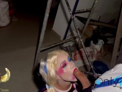 Harley Quinn gives Guason a deep throat and fucks her like a bitch 🥵🥵